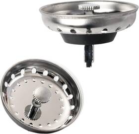 Ar-pro 445000386380 2-pack Kitchen Sink Strainer With Stopper - Replacement Stainless Steel Strain
