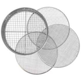 Arcadia Garden Products 313044710737 12 Inch Stainless Steel Worm Castings Sifter 4 Screens