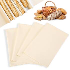 Towels-34 Arkbaodan 4pcs Bakers Couche For Dough 17 Inch X 29 Linen Cloth Tea Towels Baking Sour