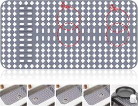 Dld61-l2814 Arlba Upgraded Silicone Sink Mat 28 Inch X14 Protectors For Kitchen Wit
