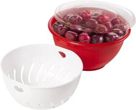 26100 Arrow Home Products Berry Bowl And Colander Set - Fruit Strainer Container W