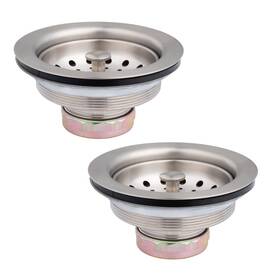 812957ss Artiwell 2-pack Kitchen Sink Basket Strainer And Stopper 3-1/2 Inch Drain Assembl