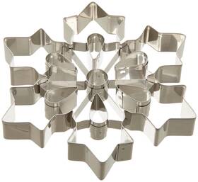 B004m5h80y Ateco Large Snowflake Cookie Cutter Stainless Steel 8 Inch - Dishwasher Safe