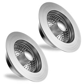 At-p02 Atomota Upgraded 3 In 1 Kitchen Sink Drain Strainer And Stopper 2-pack 304 Stainle