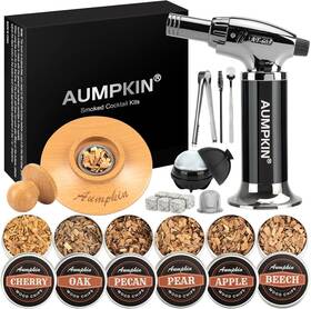 Yxq-1 Aumpkin Whiskey Smoker Kit With Torch 6 Flavors Wood Chips Black Yxq-1 Aumpkin Whiskey Smoker Kit With Torch 6 Flavors Wood Chips Black