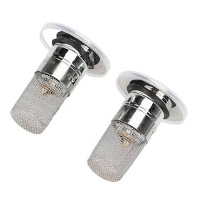 Aunmasxzv84irkdq Aunmas 2pcs Stainless Steel Floor Drain Filter 6x8cm Popup Design Bathroom Sink Sto