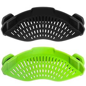 Auoon 191170942297 Clip On Strainer For Pots Pans 2pack Heat Resistant Silicone Easy To U