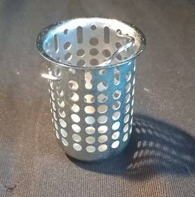4906027001 Avalon Stainless Steel Sink Strainer Basket With Handle 1.4 Inch W X 2.25 H