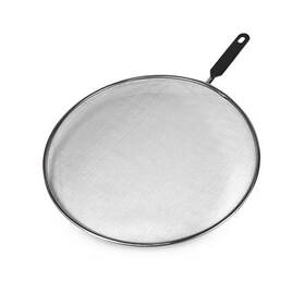 12878 Avanti Splatter Screen 33cm Stainless Steel With Black Plastic Handle Hand