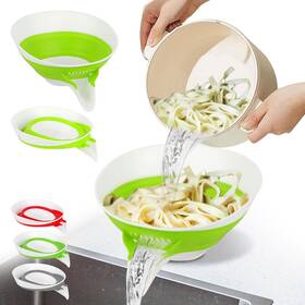 Avodov 313093024052 Collapsible Colander - Small Strainer Basket Side-drain Design Dishwasher Safe