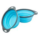 B015dr27ku Comfify Collapsible Colanders Strainers Set Folding Sizes Quart