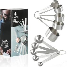 131291 Babish 10-piece Stainless Steel Measuring Cups And