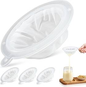 Bag118 313015354328 4 Pieces 200 Mesh Strainer 75 Micron Nylon Straining For 5 Inch Kitchen Funnels