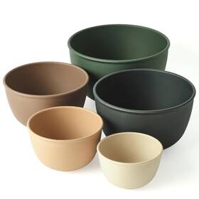Bamboozle 810072642042 Mixing Bowls 5 Piece Plant-based Nesting Bowl Set Matte Finish Bamboozle 810072642042 Mixing Bowls 5 Piece Plant-based Nesting Bowl Set Matte Finish