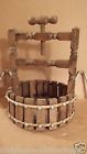 Basket Well Cracker Table Wishing Wooden Vintage Vice Nut Top Style Picket Fence
