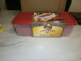 Bass Pro Shops 092229808178 New Uncle Bucks Red Batter Box - Cooking Fish Fry Chicken Bass Pro Shops 092229808178 New Uncle Bucks Red Batter Box - Cooking Fish Fry Chicken