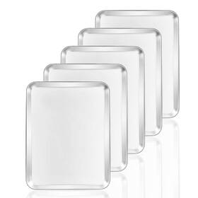 B07mysj8qf Bastwe Baking Sheets 5 Pieces Cookie Set Of Stainless Steel Pan