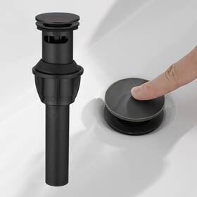 B-6pp-1-orb Bathlavish Bathroom Sink Drain With Overflow Universal Stopper For Vanity
