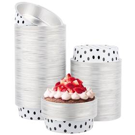 B0d9b597jh Beasea 200pk 4 Inch 7.3oz Aluminum Disposable Ramekins Baking Foil Cups 215ml