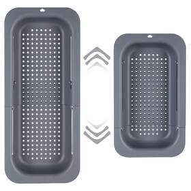 Bedeco 701814784529 Kitchen Sink Colander Extendable Strainer Basket Over The For Wash Vege