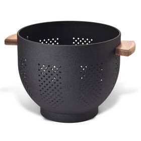 Befare 772168880700 Metal Colander With Wood Handle And Stable Base Powder Coated Steel Kitchen Befare 772168880700 Metal Colander With Wood Handle And Stable Base Powder Coated Steel Kitchen