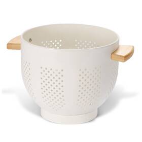 Befare 787942219768 Metal Colander With Wood Handle And Stable Base 5.5 Quart Powder Coated Steel Befare 787942219768 Metal Colander With Wood Handle And Stable Base 5.5 Quart Powder Coated Steel