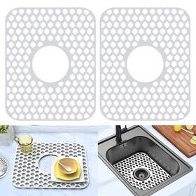 Bh1311c Behok 2 Pack Silicone Sink Protector For Kitchen Bathroom Sinks 13.58 Inch X 11.6