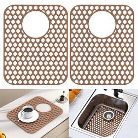Bh1311r Behok 2 Pack Silicone Sink Protector For Kitchen Bathroom 13.58 Inch X 11.6 Heat