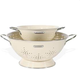 Beifeier 711181115048 Metal Colander 2 Pack Strainer Bowel With Handles Quart And 6 Powder Coated Solid Beifeier 711181115048 Metal Colander 2 Pack Strainer Bowel With Handles Quart And 6 Powder Coated Solid