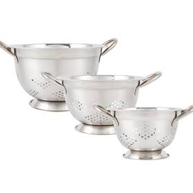 Ble-fol93md4 Beille 3pc Stainless Steel Colander For Kitchen Nesting Food Strainers Ble-fol93md4 Beille 3pc Stainless Steel Colander For Kitchen Nesting Food Strainers