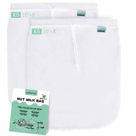 Bellamei 736140219162 Nut Milk Bag Reusable 3 Pack Food Strainer Bags For Almond/soy Greek