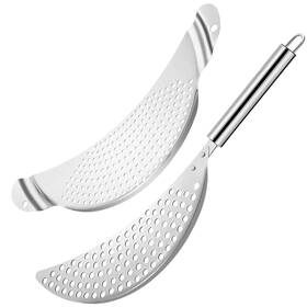 Sts-potstr-2pc Belmaks Pack Of 2 Pot Strainer With Handle 10 Inch Strainers 2pcs Silver Sts-potstr-2pc Belmaks Pack Of 2 Pot Strainer With Handle 10 Inch Strainers 2pcs Silver