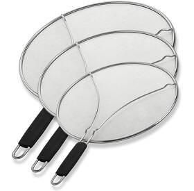 Bergkoch 198715046410 Splatter Screen For Frying Pan 9.5/11.5/13 Inch Set Stainless Steel
