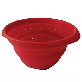 Better Houseware 313104258247 4 Quart Collapsible Silicone Colander In Red