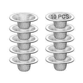Glw003 Beyoslf 10pcs Mesh Sink Drain Strainer Bathroom 2.75 Inch Stainless Steel Slop Basket Fi