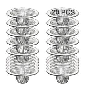 Glw2-01 Beyoslf 20pcs Small Drain Mesh Basket 2.125ftft Bathroom Sink Strainer Screen Me