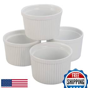 B06vwdkn8q Bia Cordon Bleu Classic 8-oz White Ramekin Set Of 4 Oven/dishwasher Safe