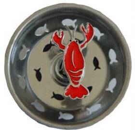7594 Billy Joe Homewares Lobster Kitchen Decor Sink Strainer Drain Stopper Plug