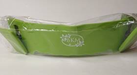 X003ghjzmt Bkm Green Clip On Colander Pasta Strainer Fits All Pans Silicone