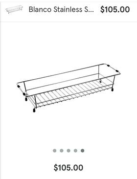 234771 Blanco Stainless Steel Basket Strainer Drying Rack Heat Resistant New