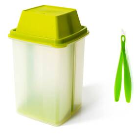 Bloxberry 719326923017 Pickle Jar With Strainer Insert - Plastic Leak Proof Food Saver Con