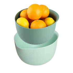 Blue Ginkgo 809732470189 Rice Strainer And Kitchen Colander Set - Strain Quinoa S Blue Ginkgo 809732470189 Rice Strainer And Kitchen Colander Set - Strain Quinoa S