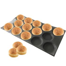 B06xqyy3b4 Bluedrop Silicone Hamburger Bread Forms Perforated Bakery Molds Tartlet