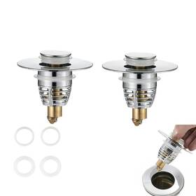 Bisd-002 Blueice Universal Sink Drain Stopper Plug 2 Pack Bath Tub Pop Up For 1.05-