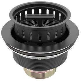 B9171 Botemy 719081968559 Black Kitchen Sink Drain Kit 3 1/2 Strainer For With