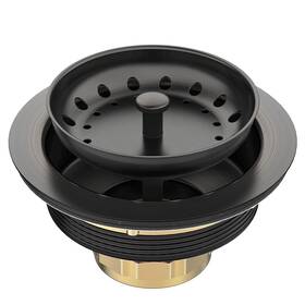 Botemy 750250884560 Stainless Steel Bronze Sink Drain Strainer Kit 3-1/4 Inch Kitchen Drai