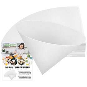 N2001bbjyb-25 Bouboni 10 Inch Fryer Oil Filter 25pcs Non Woven Cooking Grease Filters For De