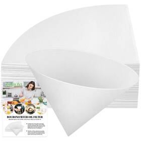 N2001bbjyb-50 Bouboni 10 Inch Fryer Oil Filter 50pcs Non Woven Cooking Grease Filters For De