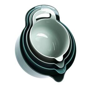 B09tk5fyt4 Boxedhome 4-pack Nesting Mixing Bowls With Pour Spout Handle Bpa-free Microwave