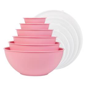 B0dcb9578s Boxedhome 12-pack Bpa-free Plastic Mixing Bowls With Lids - Nesting Dishwasher Sa B0dcb9578s Boxedhome 12-pack Bpa-free Plastic Mixing Bowls With Lids - Nesting Dishwasher Sa